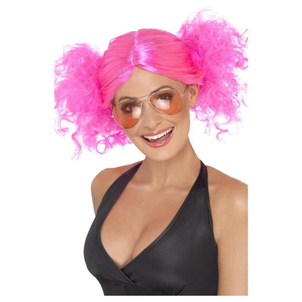 Smiffys Womens/Ladies 80s Bunches Wig / Pink
